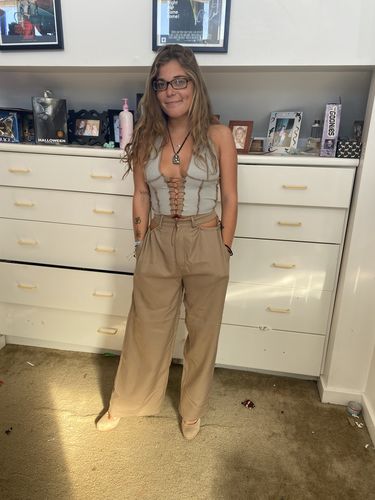 Halibuy Fashion review - Lace Up Halter Top