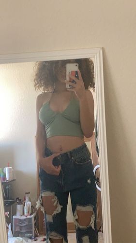 Halibuy Fashion review - Sleeveless Drawstring Halter Open Back Top