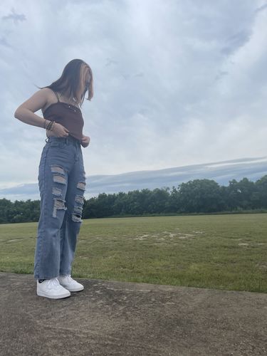 Halibuy Fashion review - High Waisted Ripped Jeans
