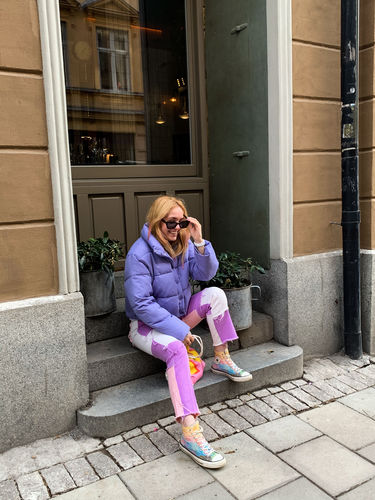 Halibuy Fashion review - High Waisted Patchwork Jeans