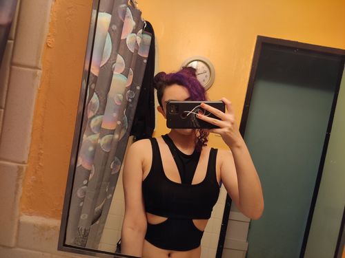 Halibuy Fashion review - Hollow Out Cropped Solid Top