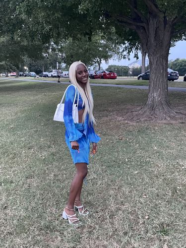 Halibuy Fashion review - Long Sleeve Mesh Se Through Skirt Set