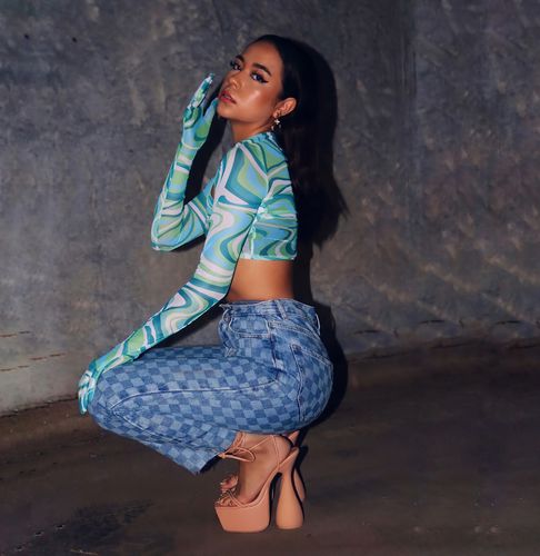 Halibuy Fashion review - Hollow Out Cross Front Mesh See Through Top