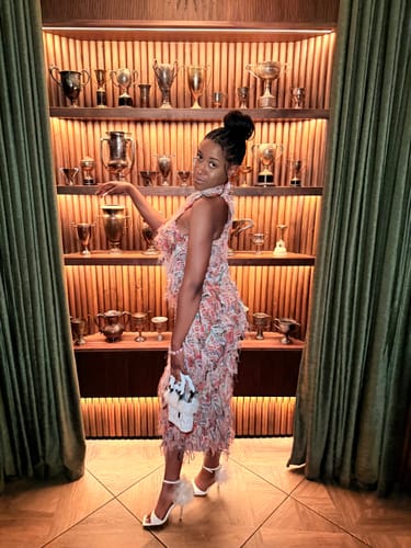 Halibuy Fashion review - Sleeveless Textured Ruffle Midi Dress