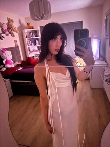 Halibuy Fashion review - Cowl Neck Backless Self Tie Solid Ruched Maxi Dress