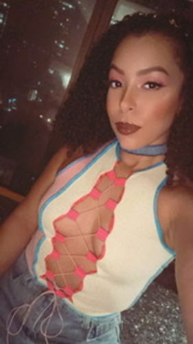 Halibuy Fashion review - Sleeveless Patchwork Lace Up Top