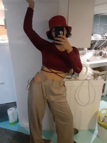 Halibuy Fashion review - High Waisted Hollow Out Pant