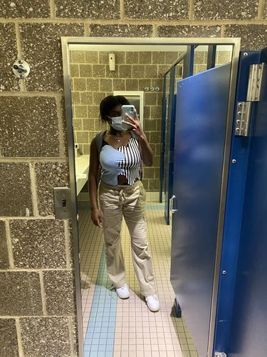 Halibuy Fashion review - Patchwork Asymmetrical Camisole