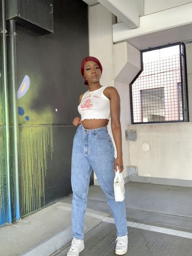 Halibuy Fashion review - Thank You Print Sleeveless Tank Top