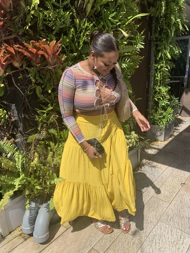 Halibuy Fashion review - Lace Up Front Long Sleeve Top