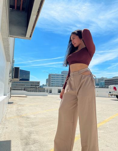 Halibuy Fashion review - High Waisted Hollow Out Pant
