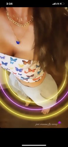 Halibuy Fashion review - Butterfly Print Tube Top