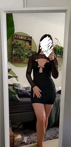 Halibuy Fashion review - Hollow Out Mesh Sleeve Cross Front Dress