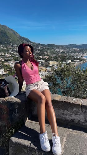 Halibuy Fashion review - V Neck Halter Polka Dot Print Backless Top