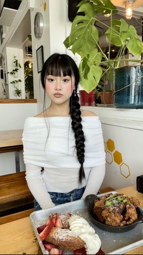 Halibuy Fashion review - Long Sleeve Solid Off Shoulder Backless Top