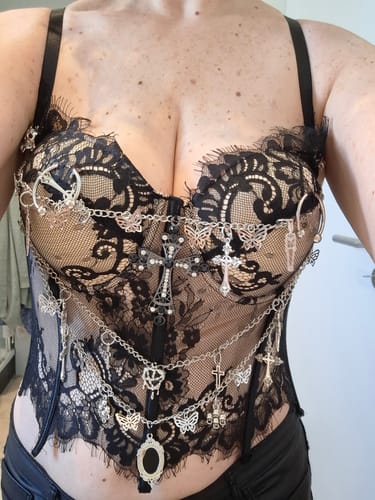 Halibuy Fashion review - Mesh Crewneck Long Sleeve See Through Embroidery Mini Dress