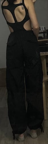 Halibuy Fashion review - Hollow Out Sleeveless Backless Solid Bodysuit