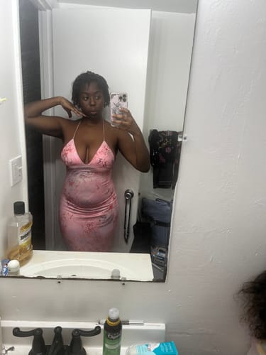 Halibuy Fashion review - Butterfly Applique Backless V Neck Maxi Dress