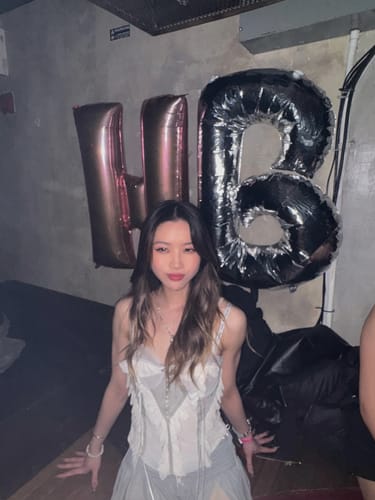 Halibuy Fashion review - Mesh Patchwork Ruffle Button Contrast Backless Cami Crop Top