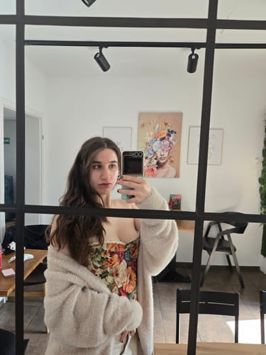 Halibuy Fashion review - Sweetheart Neck Flower Print Lace Up Top