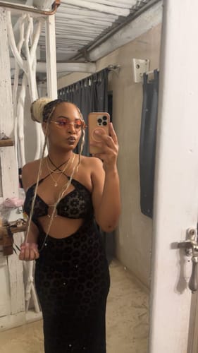 Halibuy Fashion review - Mesh See Through Floral Embroidery O Ring Hollow Out Halter Mxai Dress